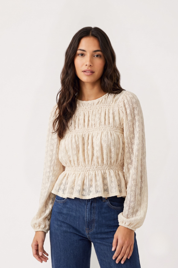 Blusa Flores Paris Lace Elastico "AMALIA"