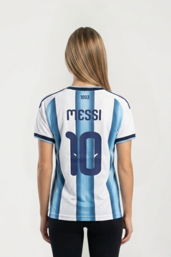 CAMISETA ARGENTINA BORDADA LARGO S-M-L-XL-XXL (stock limitado)