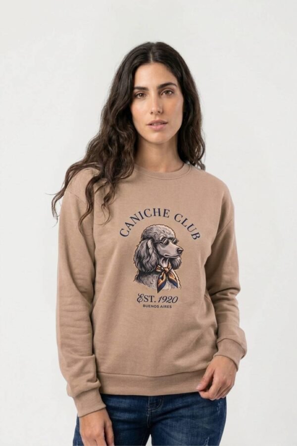 Buzo Rustico Frisado Cuello Redondo Est 1920 "CANICHE CLUB"