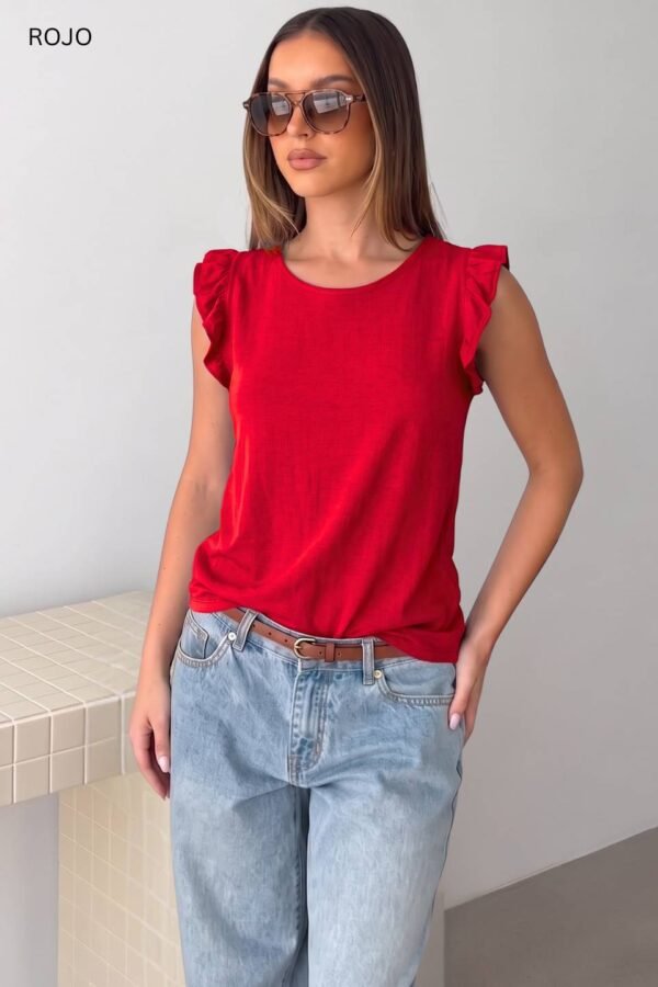 Musculosa Lino Con Gota "CATA"