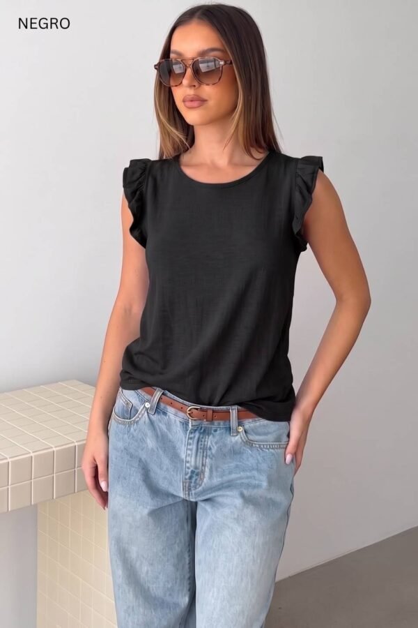 Musculosa Lino Con Gota "CATA"