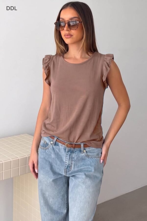 Musculosa Lino Con Gota "CATA"