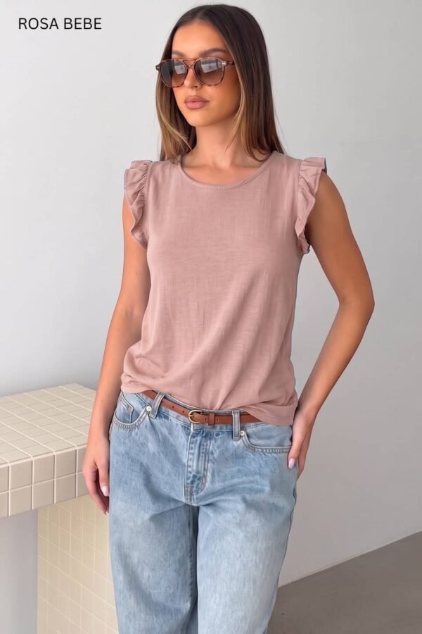 Musculosa Lino Con Gota "CATA"