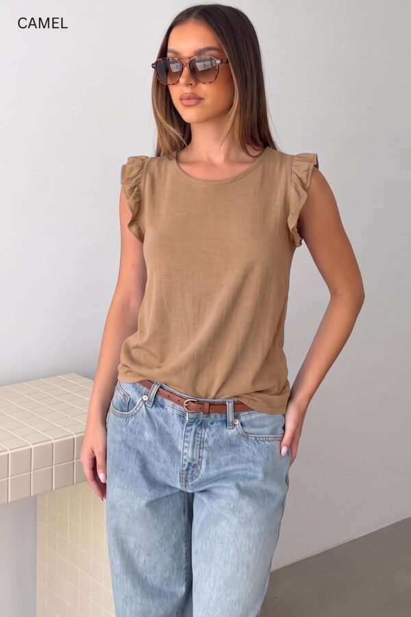 Musculosa Lino Con Gota "CATA"