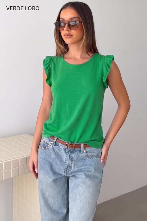Musculosa Lino Con Gota "CATA"