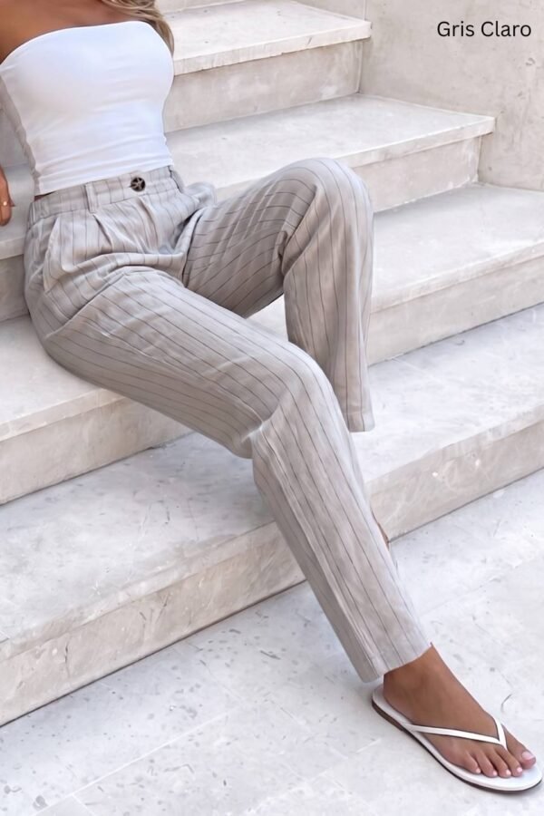 Pantalon Lino Rayado "DOYA"