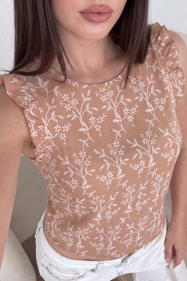 Musculosa Con Gota Cey Puffing "LIRIA"