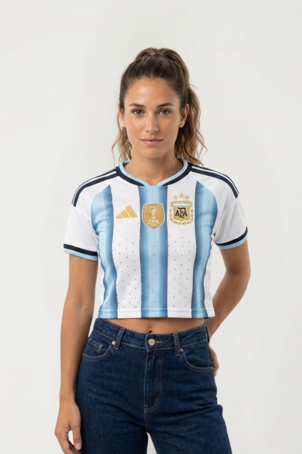 Top Argentina Bordada Con Strass (stock limitado)