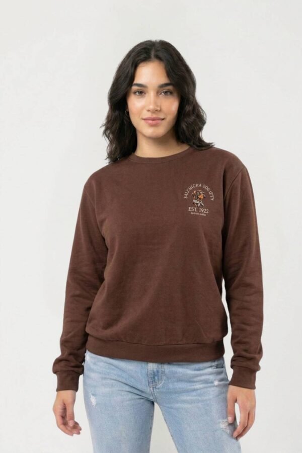 Buzo Rustico Frisado Cuello Redondo Est 1922 "SALCHICHA SOCIETY"