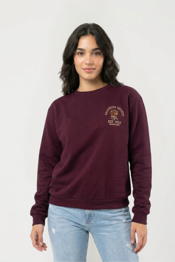 Buzo Rustico Frisado Cuello Redondo Est 1922 "SALCHICHA SOCIETY"