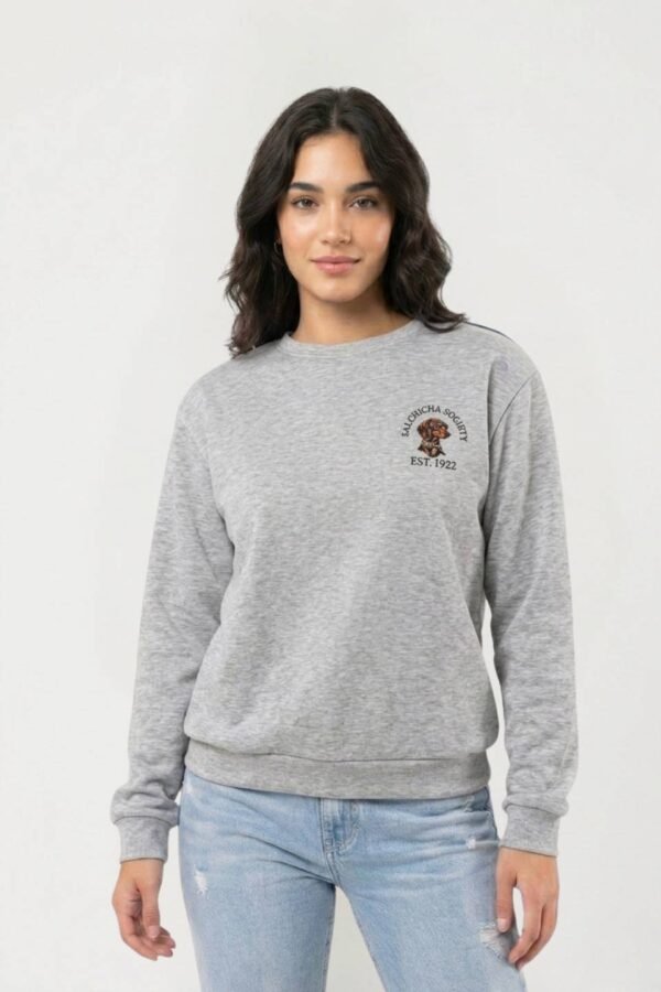 Buzo Rustico Frisado Cuello Redondo Est 1922 "SALCHICHA SOCIETY"