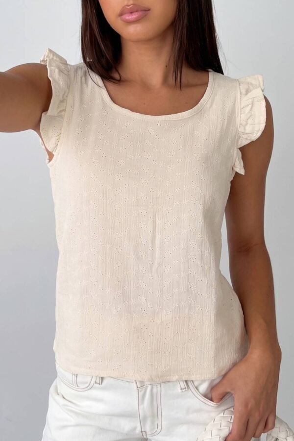 Musculosa Gota Algodon Broderie "CHIARA"