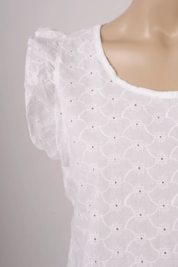 Musculosa Con Gota Broderie Plano "GELLY"