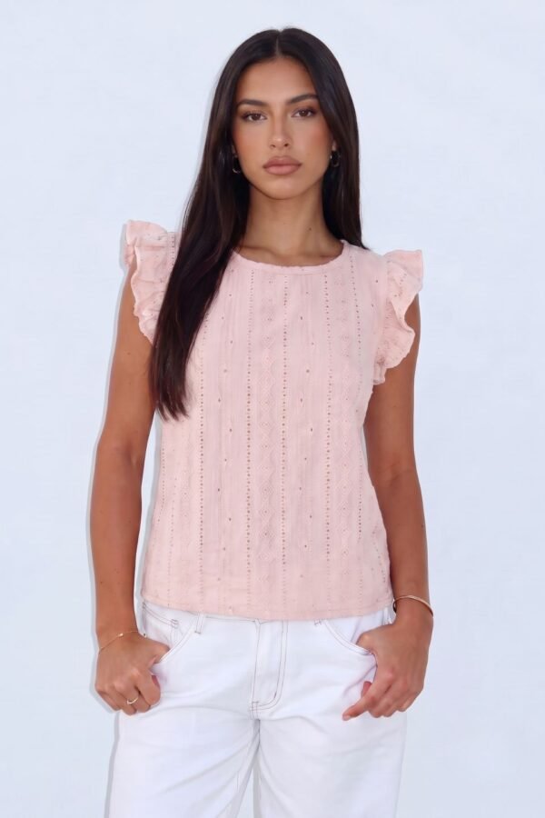Musculosa Gota Broderie Crep "LARINA"