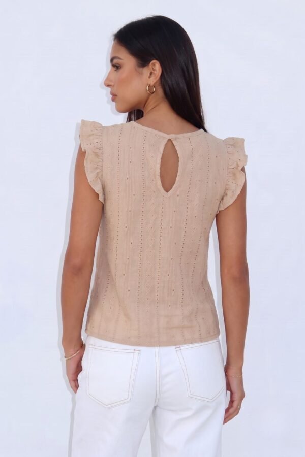 Musculosa Gota Broderie Crep "LARINA"