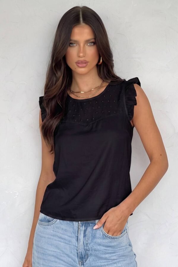 Musculosa Satin Mate Con Gota "YANINA"
