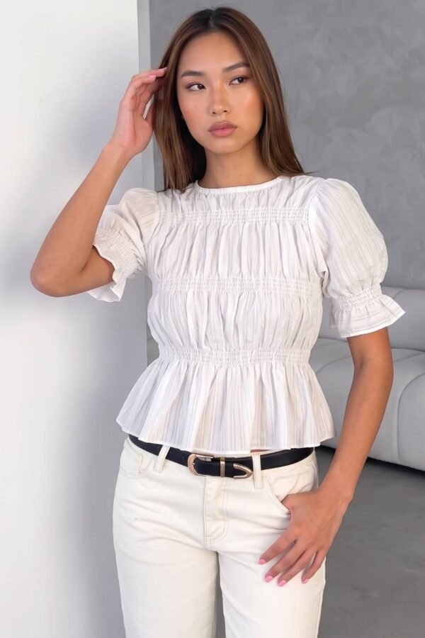 Blusa Tencel Fruncida "LIMA"