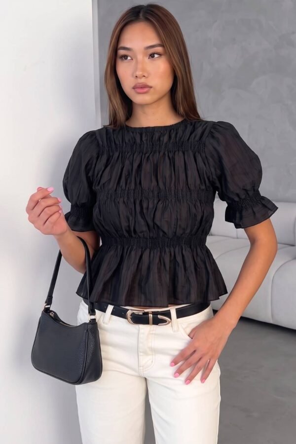 Blusa Tencel Fruncida "LIMA"