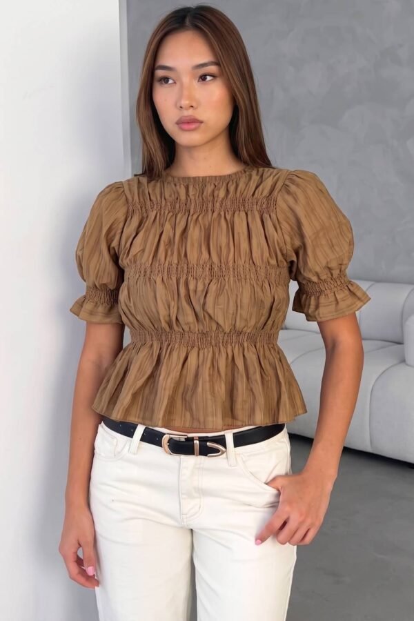 Blusa Tencel Fruncida "LIMA"